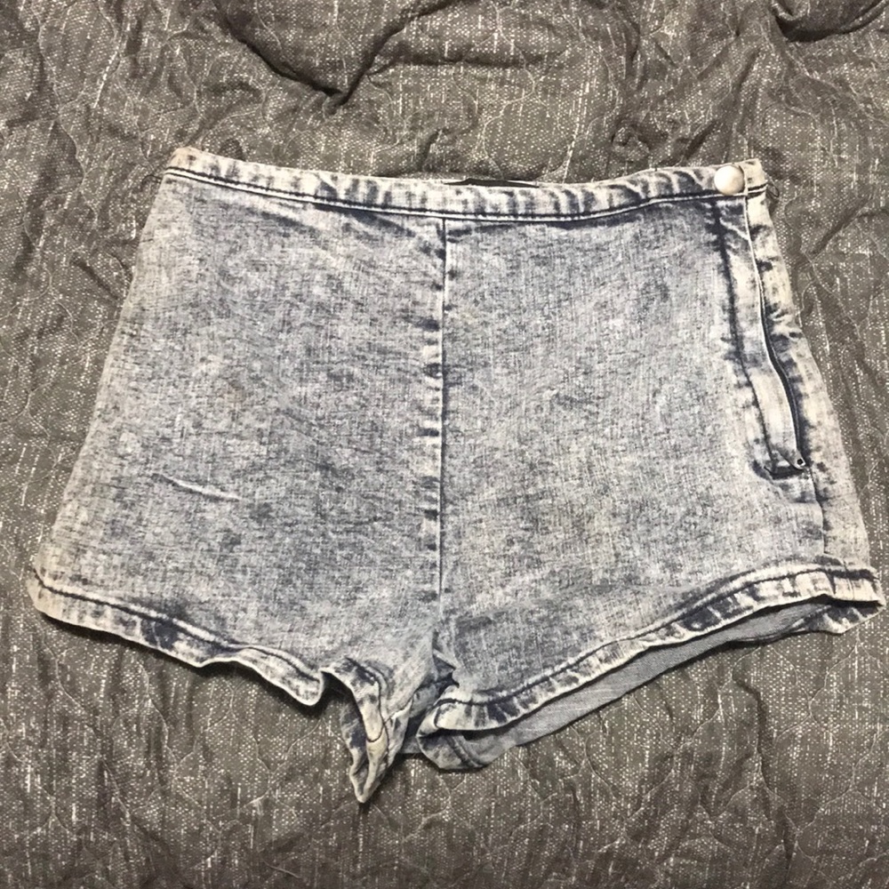 Stonewash Denim Shorts